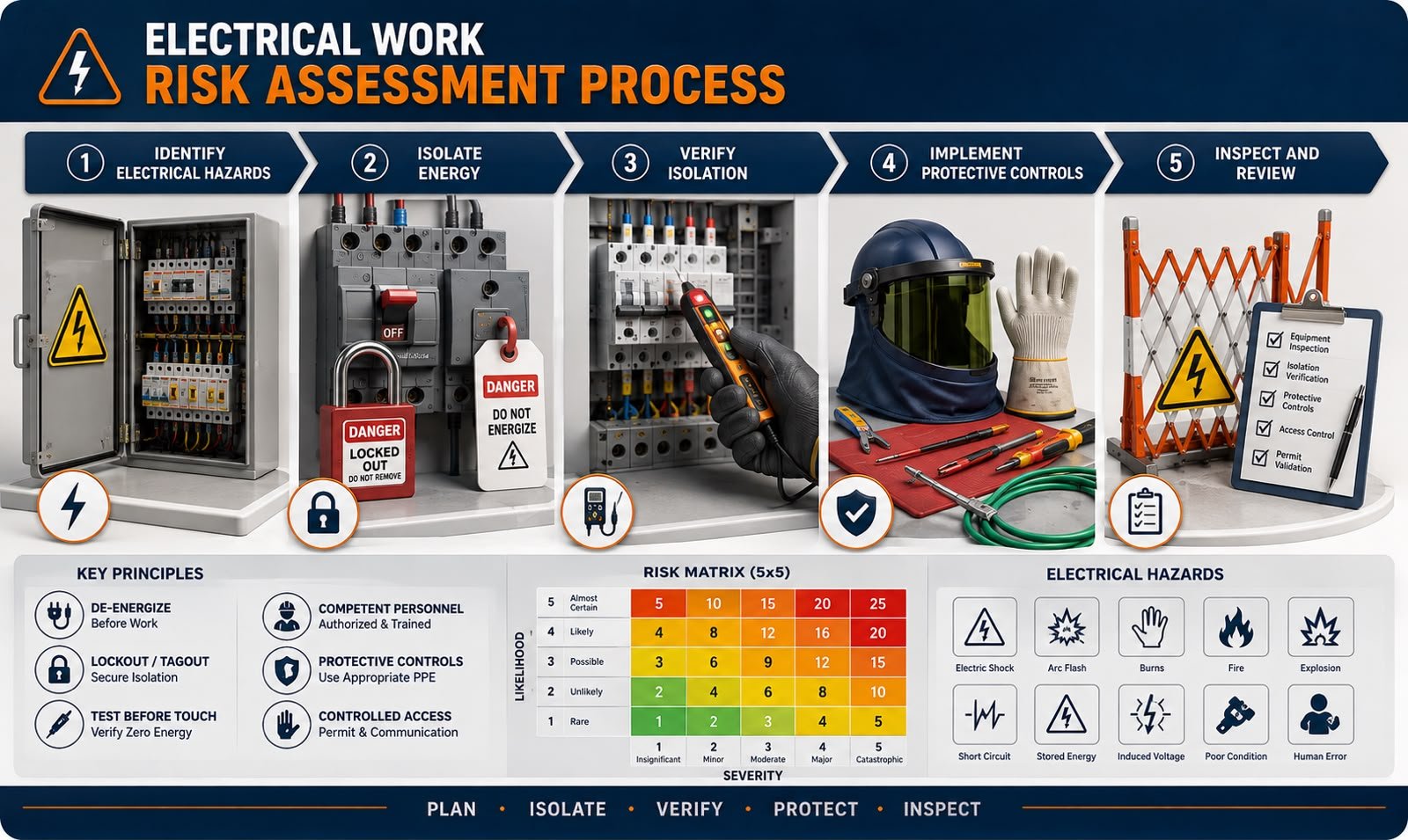Electrical Work Risk Assessmen Electrical work risk assessment process