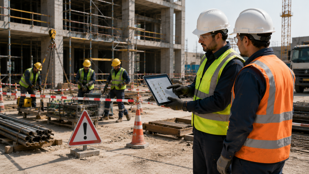 Job Safety Analysis (JSA) Form for identifying task hazards and controls