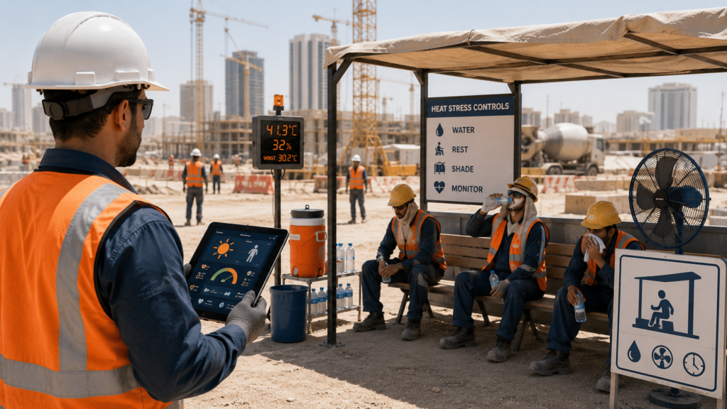 Saudi heat stress prevention requirements for outdoor workers