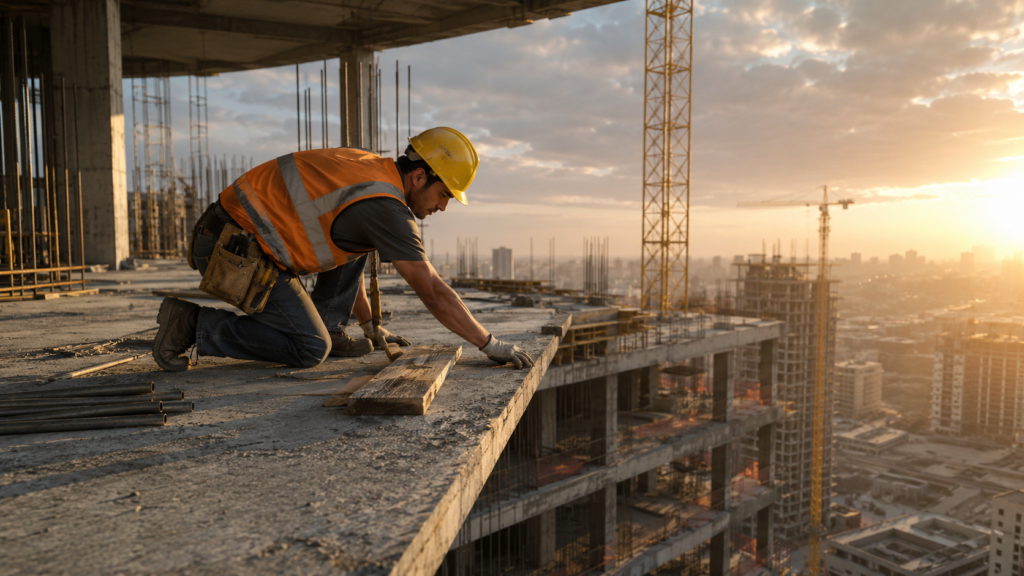 Working at Height Safety hazard due to missing fall protection